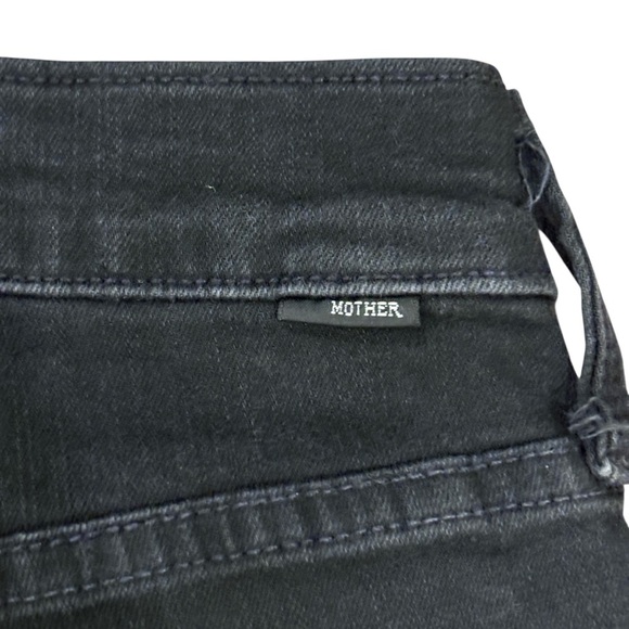Mother Jeans Black High Waisted Rider Ankle Size 25 Not Guilty - Picture 8 of 9